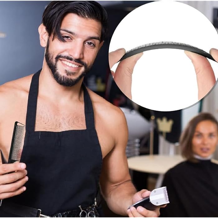 Flat Top Comb Flat Top Clipper Flat Top Stylish Combs Black Clipper Comb Stylist Barber Clippers for Creating Styling Hair Cuts- 1pc-BLACK - Image 4